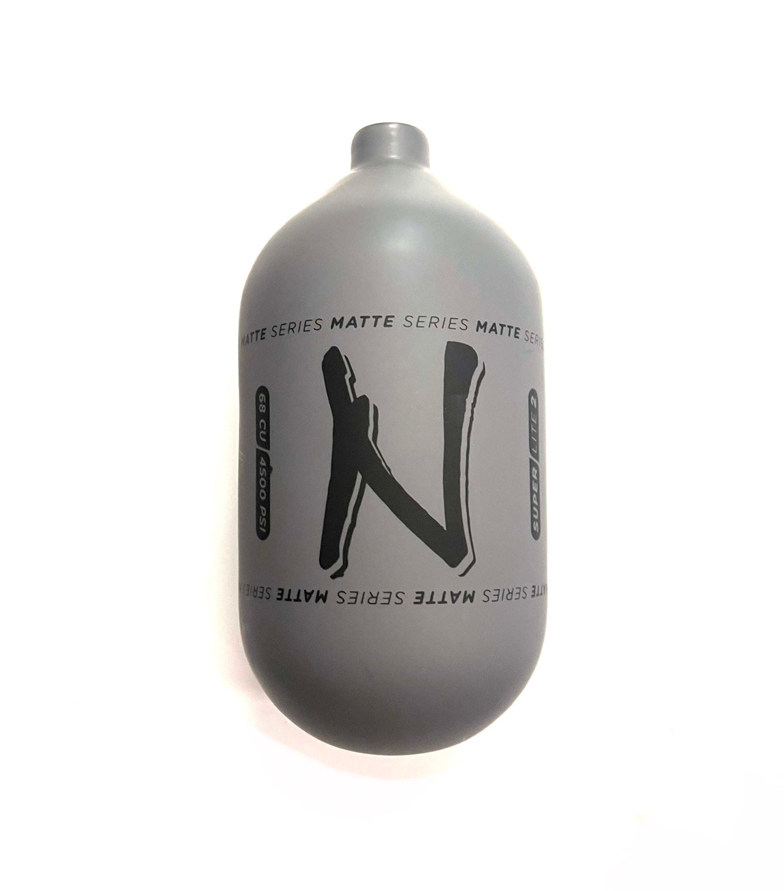 Ninja SL2 68/4500 "Matte Series" Carbon Fiber Paintball Tank BOTTLE ONLY - Grey/Black