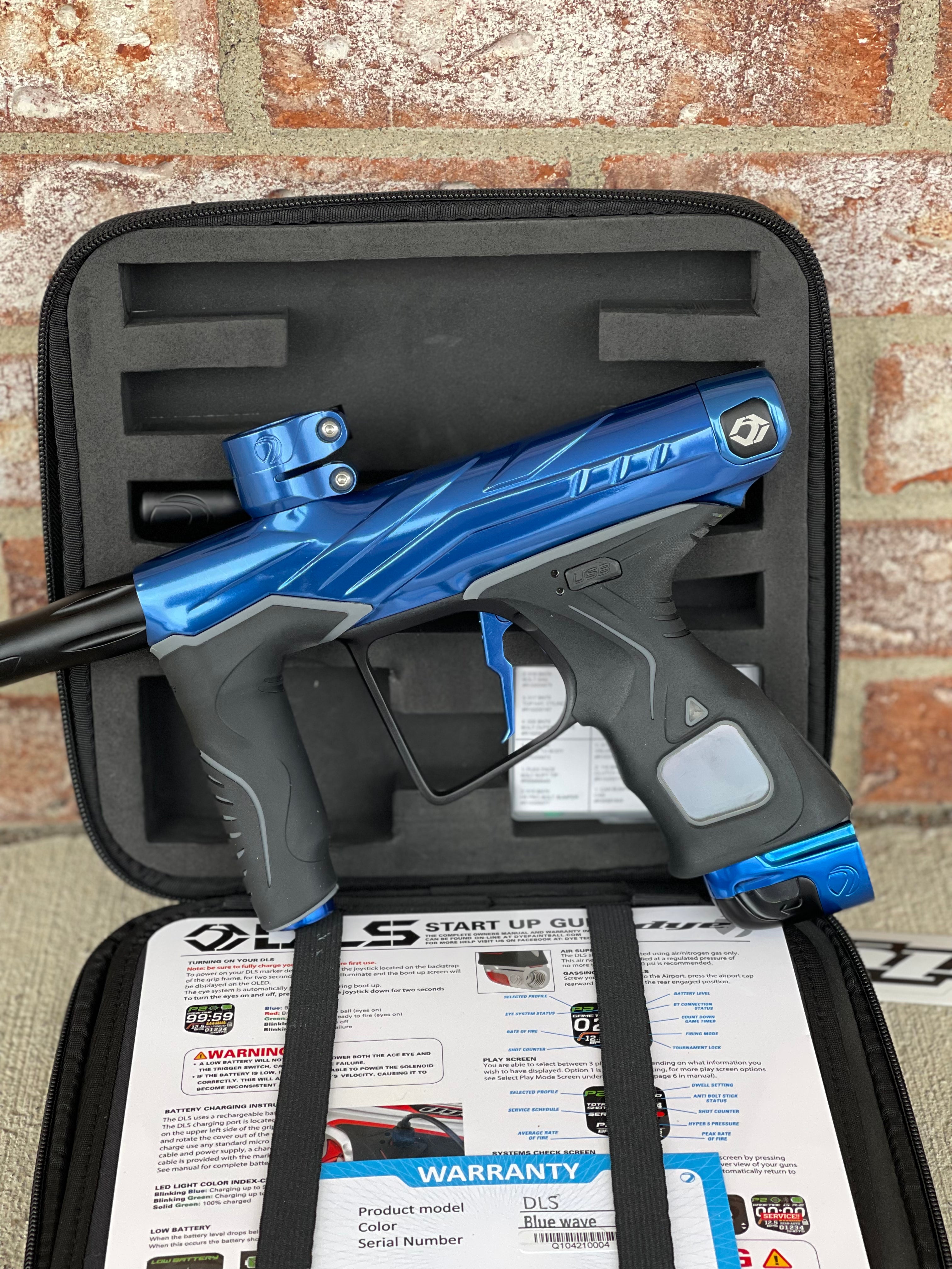 Used Dye DLS Paintball Marker - Blue Wave