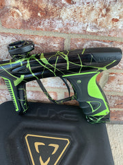Used Smart Parts DLX Luxe Ice Paintball Marker- Black/Lime 3D Splash