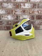 Used V-Force Grill Paintball Mask - SE White on Lime w/Visor