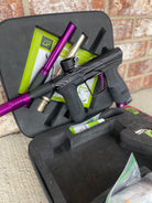 Used Planet Eclipse/HK Army CS2 Pro Invader Paintball Gun - Black/Purple w/ 3 FL Backs