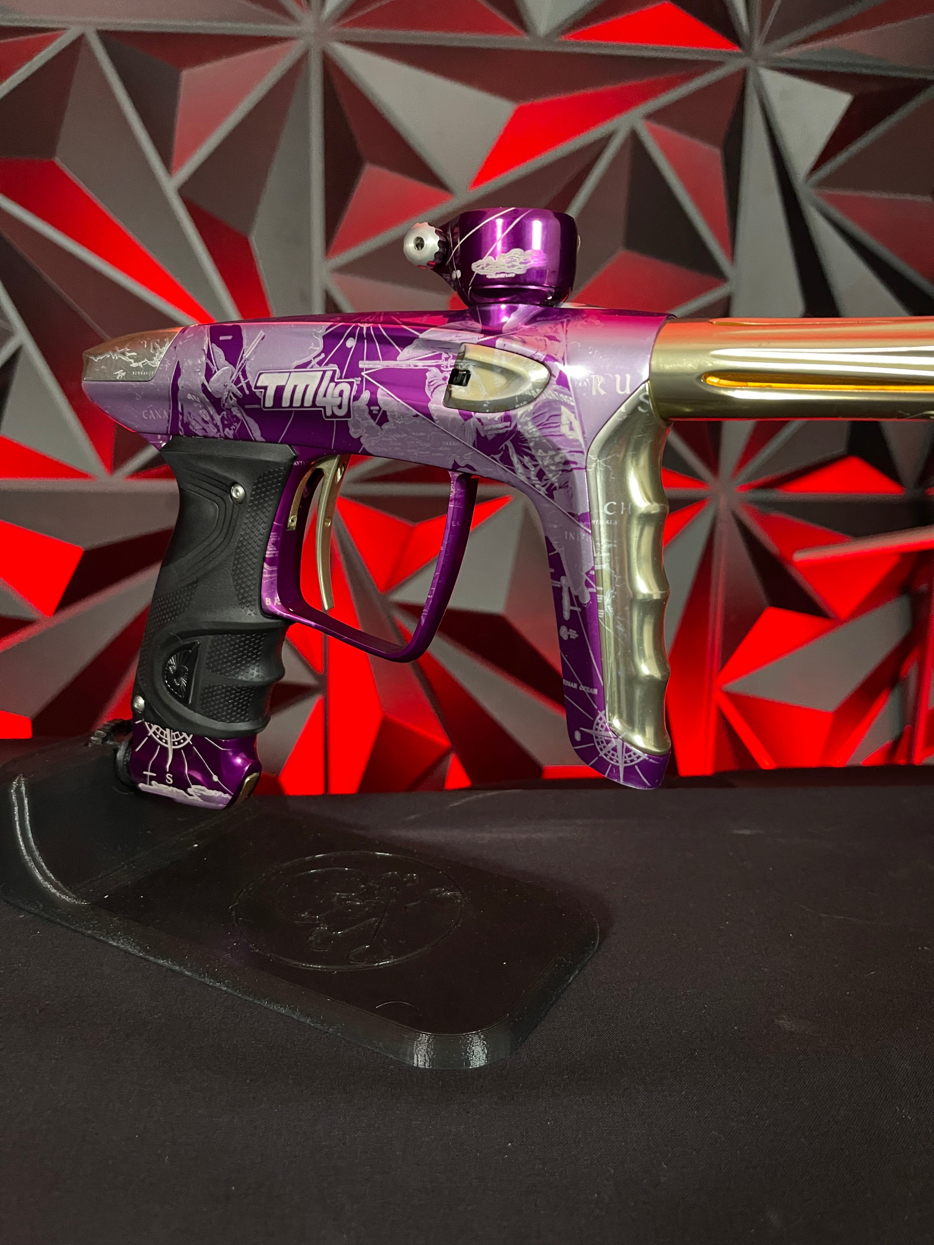 Used DLX Luxe TM40 Paintball Gun - LE Commemorative Edition Purple/Gold **Misprint**