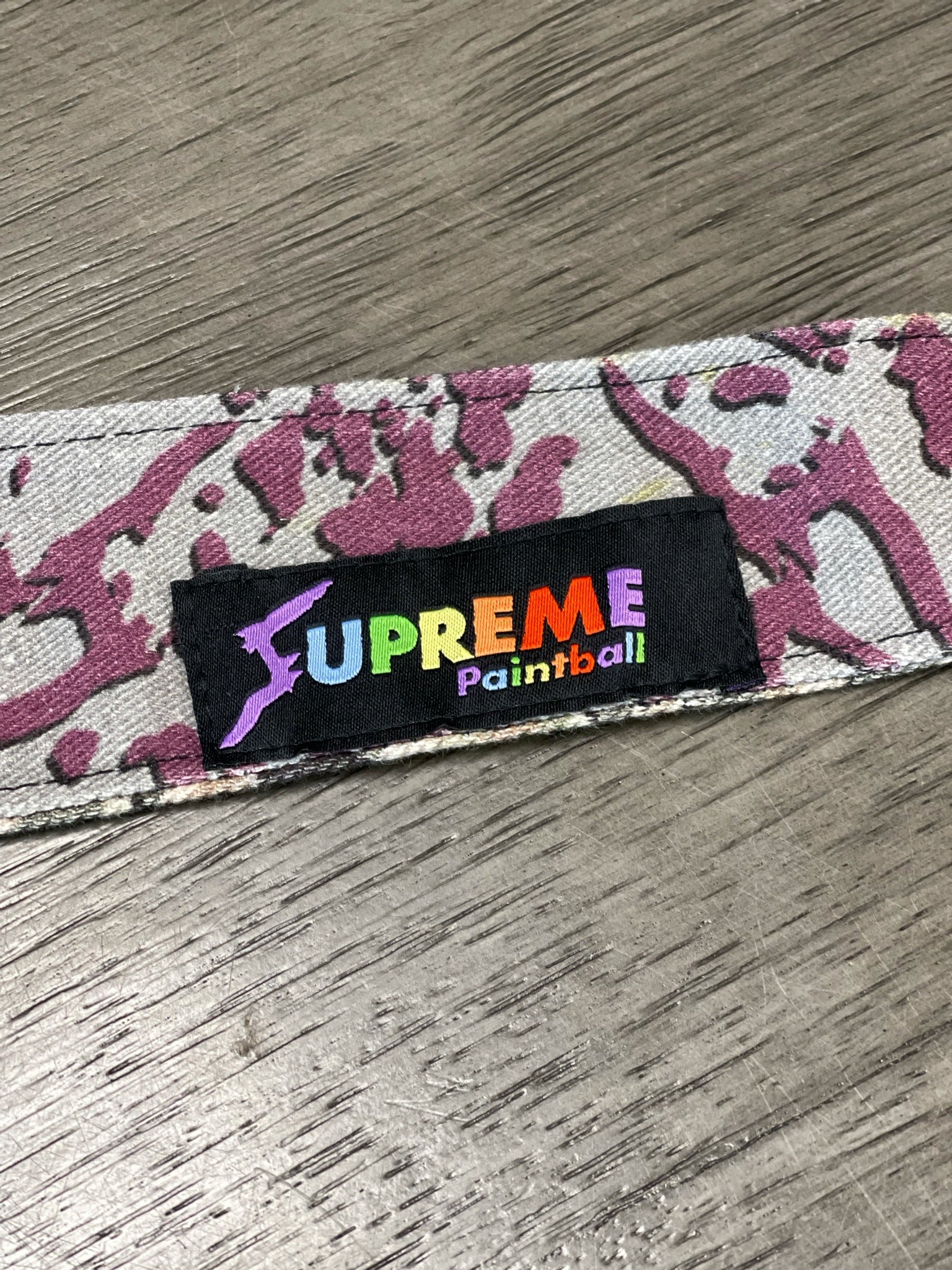*Used* Supreme Paintball 1 of 1 Duel Tag - Rainbow/Camo Tag