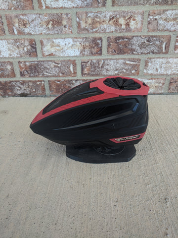 Used HK Army TFX3 Paintball Loader - Black/Red with Speedfeed