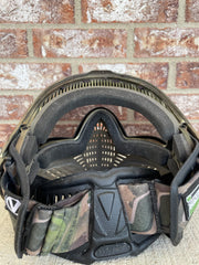 Used Virtue Vio Contour 2 Paintball Mask- Brush Camo w/ 2 lens w/ Soft Goggle Bag