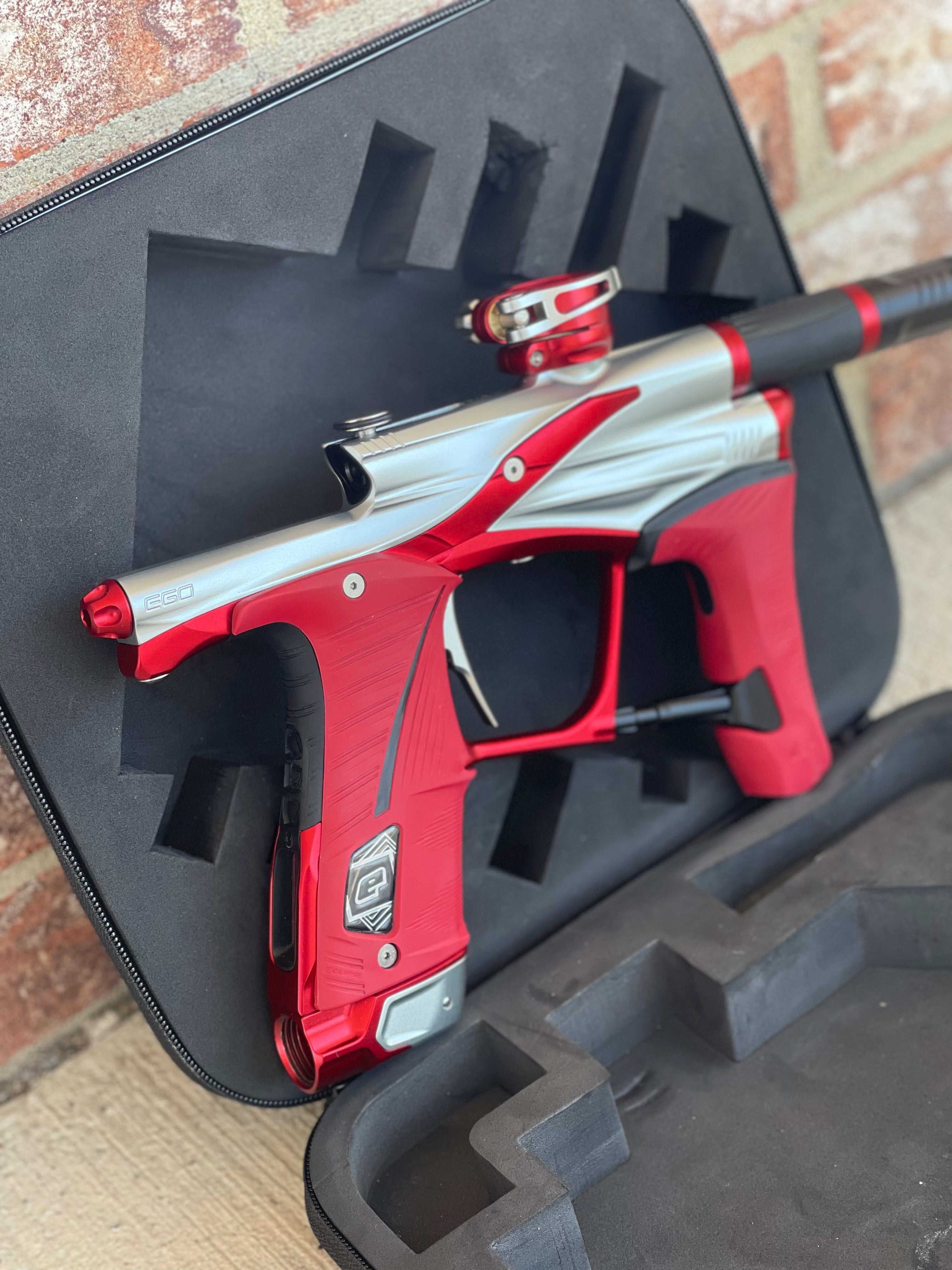 Planet Eclipse Ego LV1.6 Paintball Gun - Silver/Red – Punishers Paintball