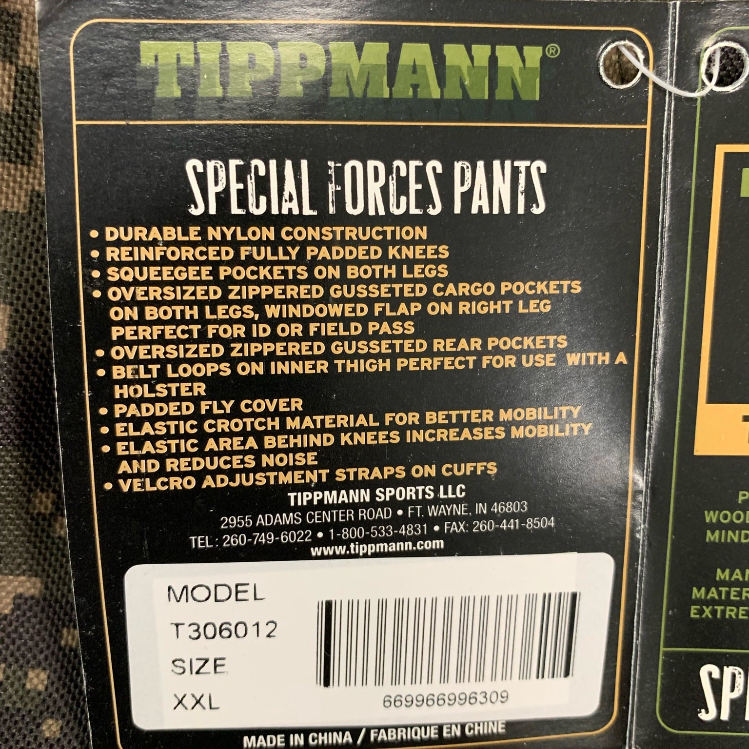 Used Tippmann Special Forces Paintball Pants - Digital Camo - XXLarge