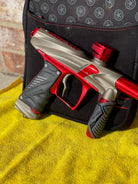 Used GI Sportz Victus Paintball Gun - Dust Grey/Polished Red