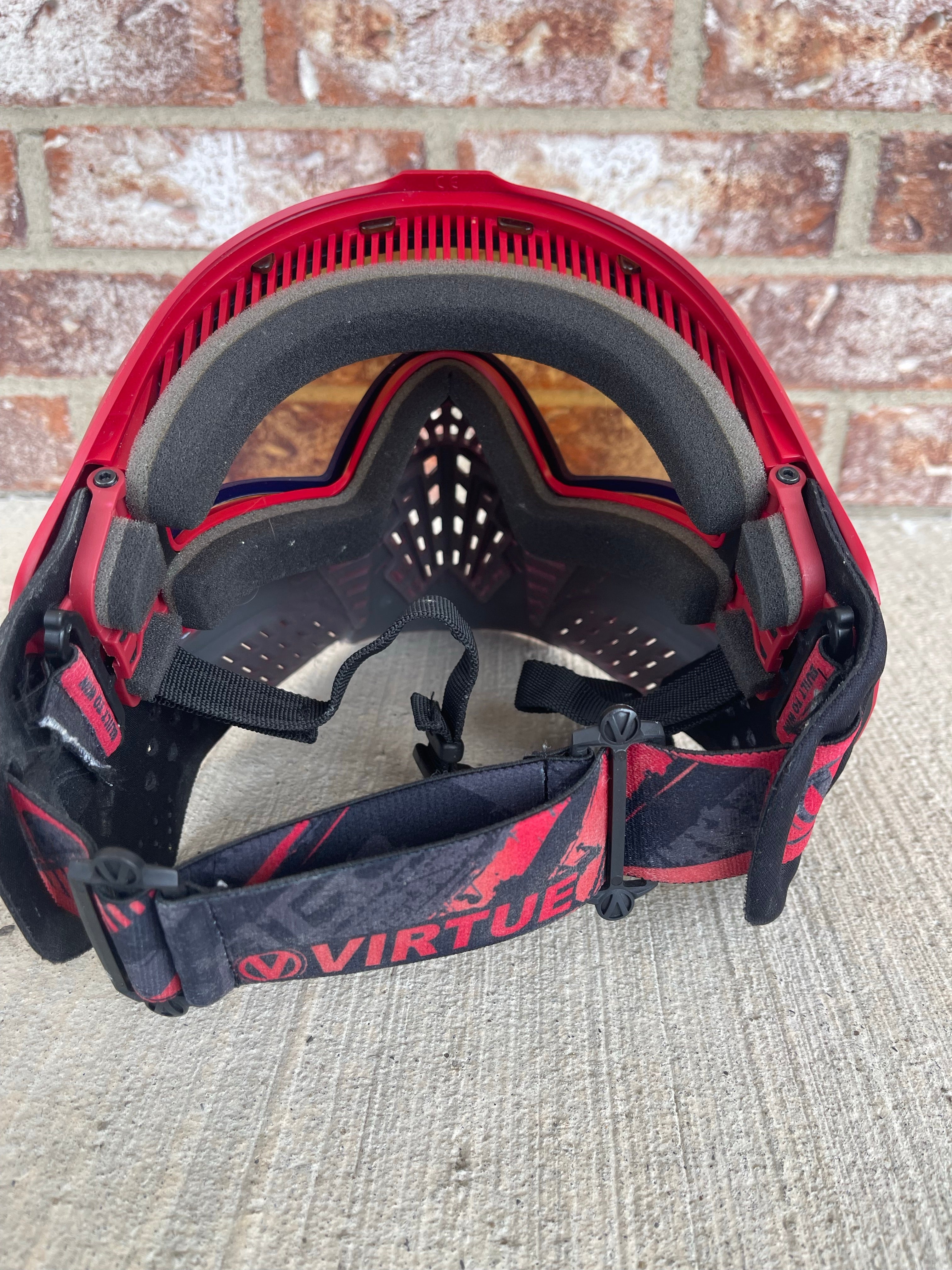 Used Virtue XS Paintball Mask - Graphic Red