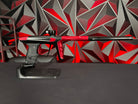 Used DLX Luxe X Paintball Gun - Dust Black Body/Gloss Trigger Frame/Red Accents