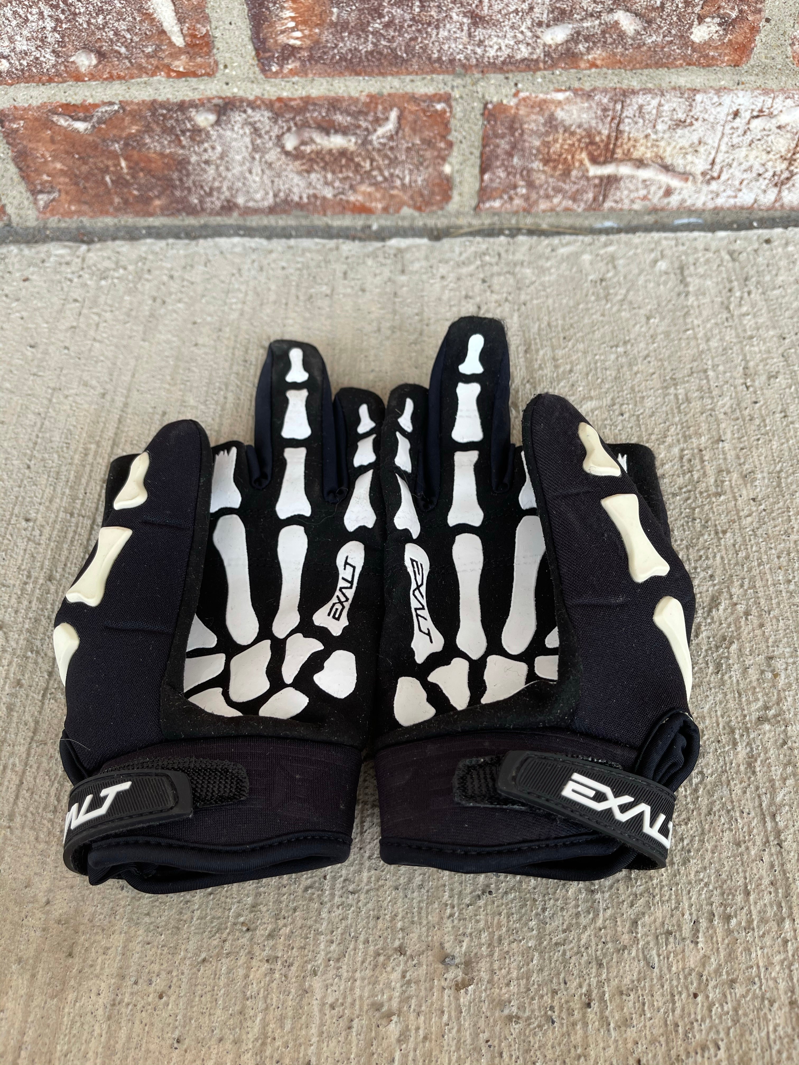 Used Exalt Death Grip Half Finger - White - Medium
