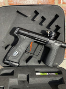 Used Planet Eclipse Gtek 170R Paintball Gun - Black w/ Orange Scythe Trigger