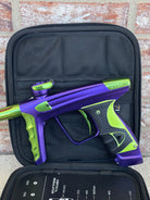 Used DLX Luxe X Paintball Gun - Dust Purple / Polished Green