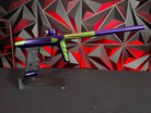 Used DLX Luxe X Paintball Gun - Gloss Purple / Gloss Lime w/ Deuce Trigger