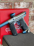 Used Empire Mini GS Paintball Gun - Dust Grey/Dust Navy w/ 1 Piece Barrel