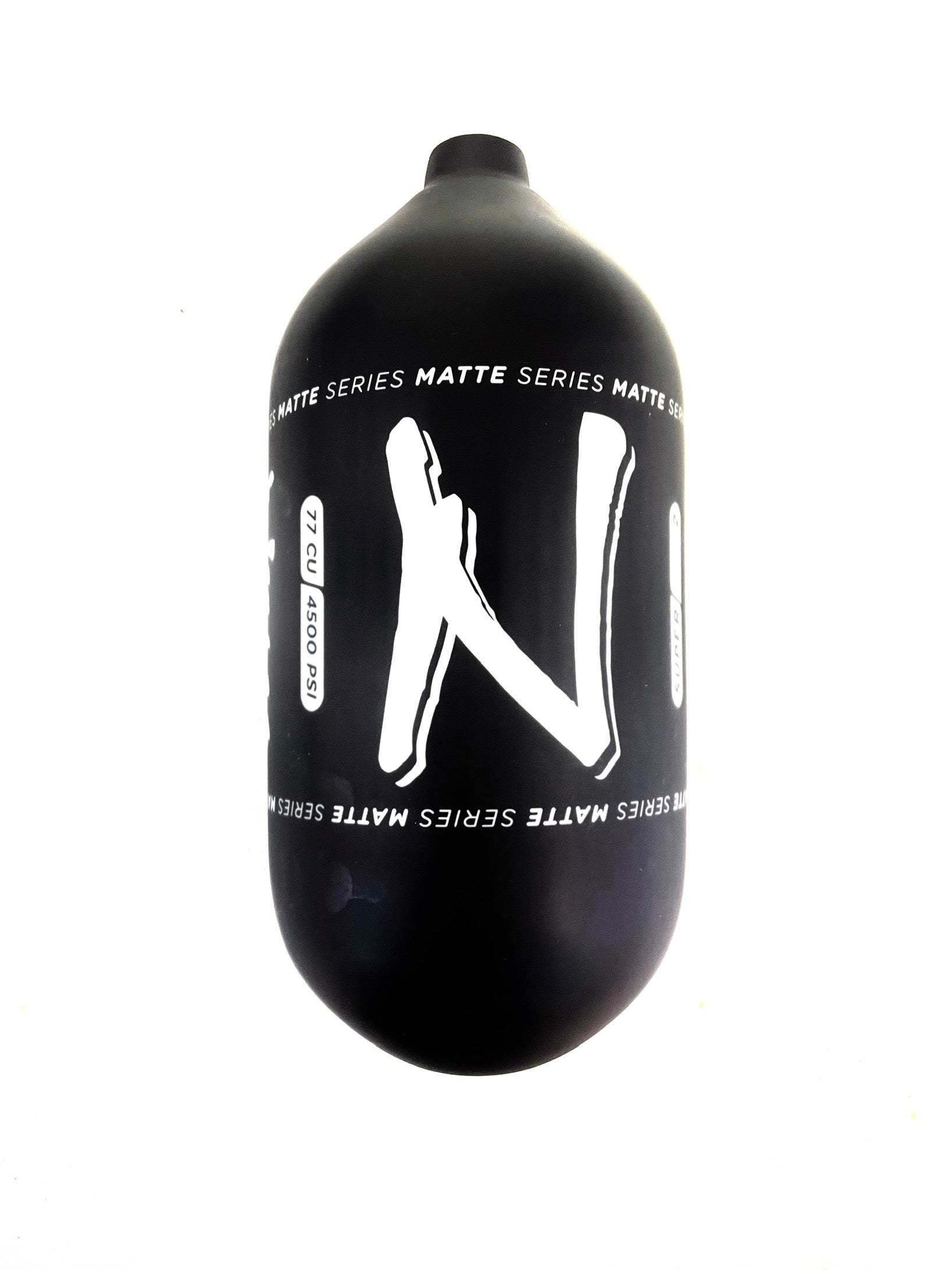 Ninja SL2 77/4500 "Matte Series" Carbon Fiber Paintball Tank BOTTLE ONLY - Black/White