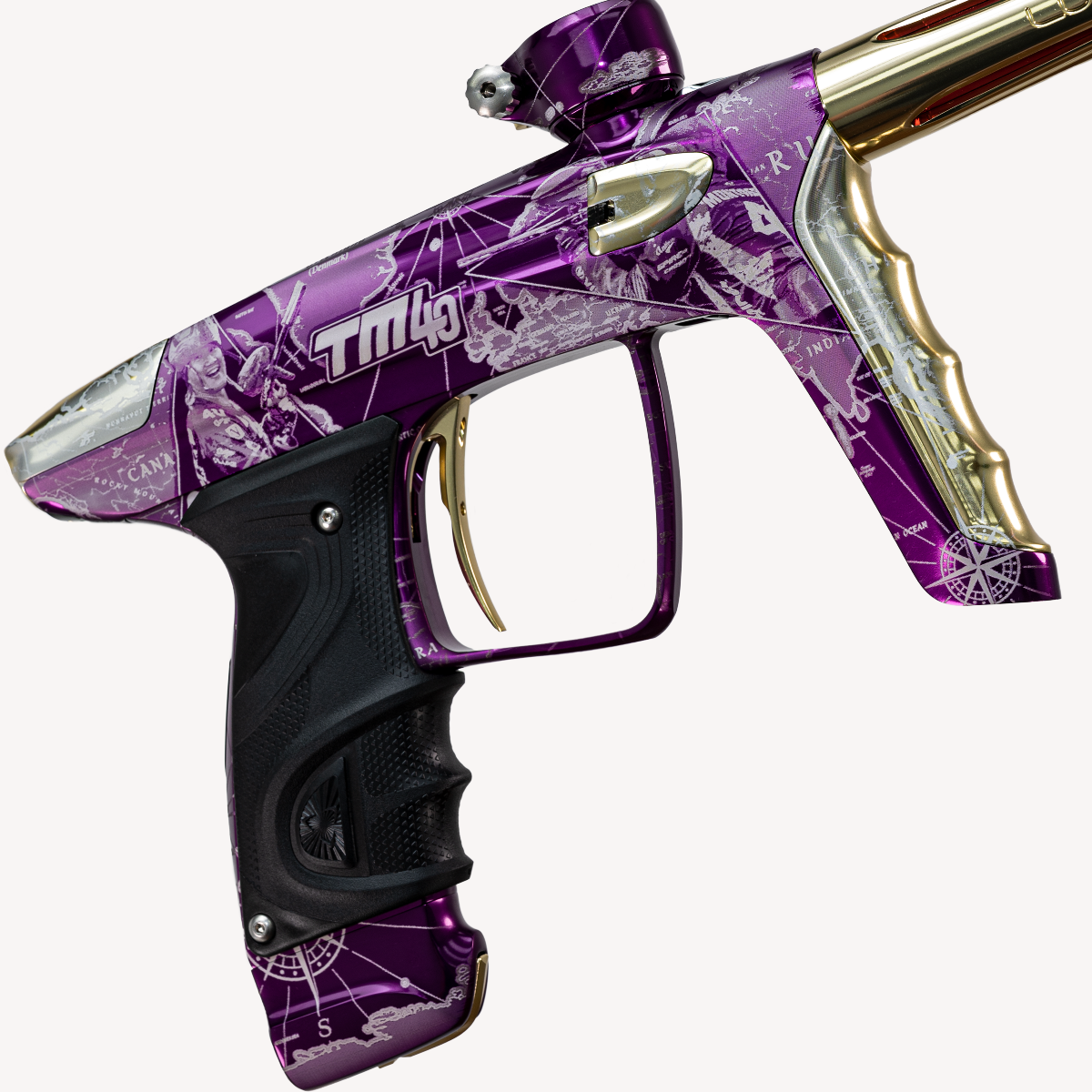 DLX Luxe TM40 Paintball Gun - LE Commemorative Edition Purple/Gold MISPRINT