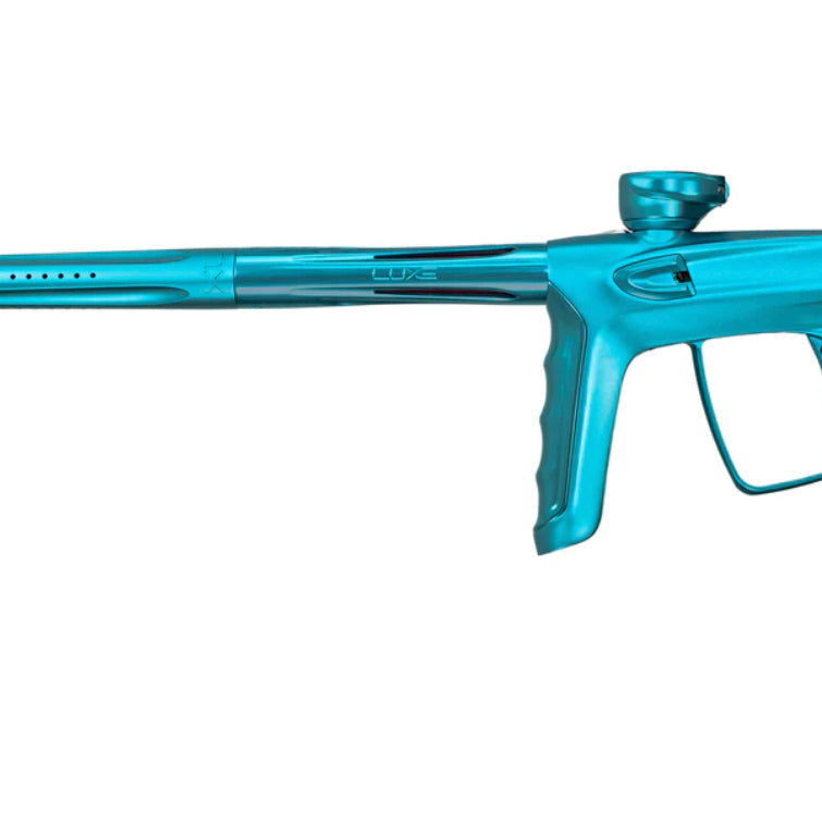 DLX Luxe TM40 Paintball Gun - Dust Teal/Polished Red