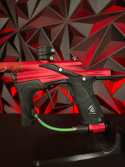 Used Planet Eclipse Etek 5 Paintball Gun - Red w/ OLED & Carbon IC Red Camo Barrel