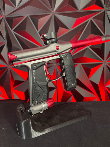 Used Empire Mini GS Paintball Gun- Grey / Red w/ 2 Piece Barrel *NEW Solenoid*