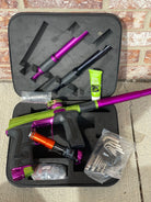 Used Infamous / Planet Eclipse CS2 Paintball Gun - Dust Green / Dust Purple w/ Infamous Deuce Trigger