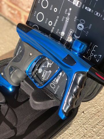 Used DLX Luxe X Paintball Gun - Polished Blue