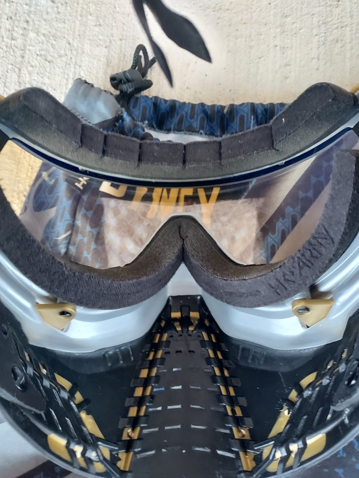 Used HK Army KLR Goggle - Black/Gold with additional Gold Lens