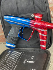 Used DLX Luxe X Paintball Gun - Gloss Patriot Splash