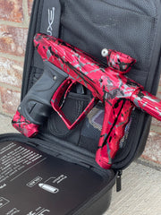 Used DLX HK Army A51 Luxe X Paintball Gun - Red w/ Black & Grey Splash