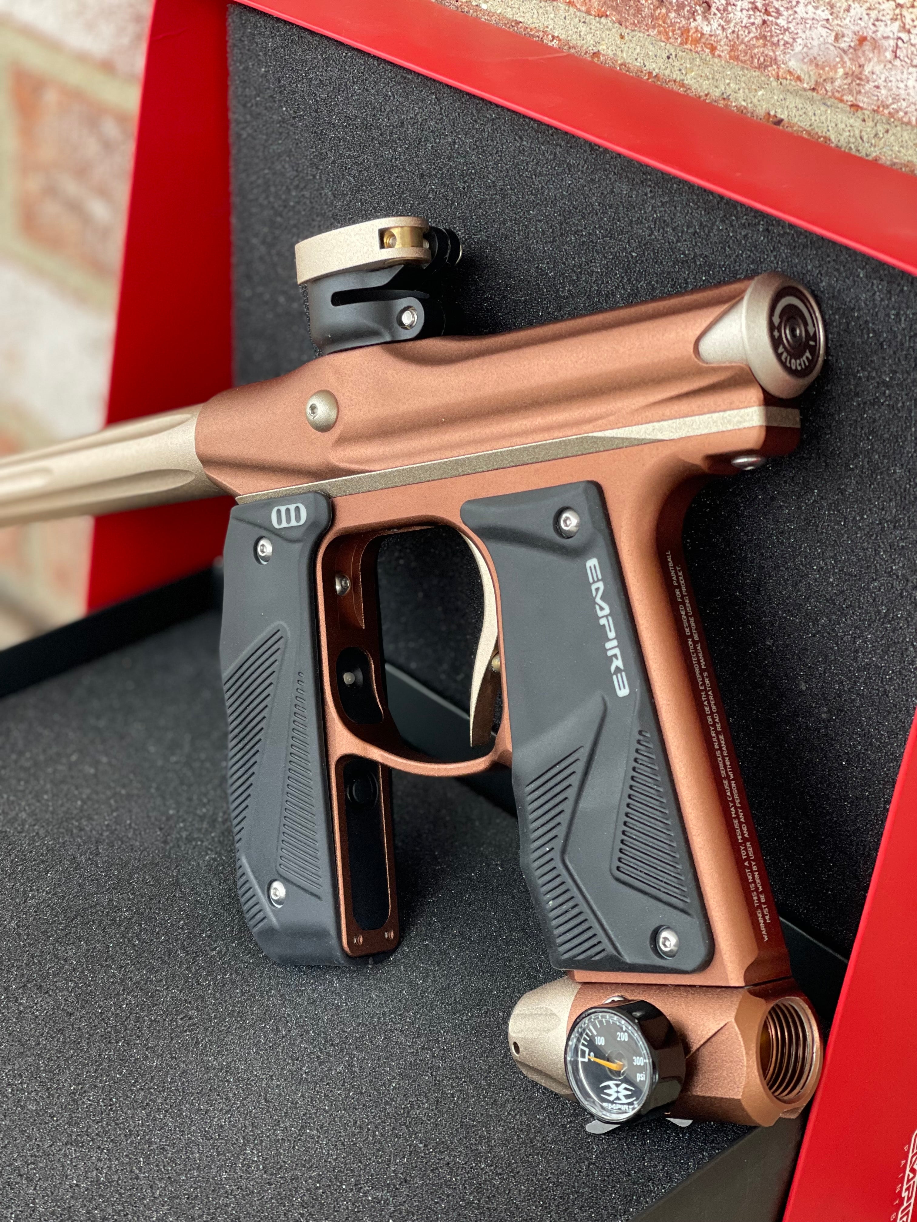 Used Empire Mini GS Paintball Gun- Bronze/Tan