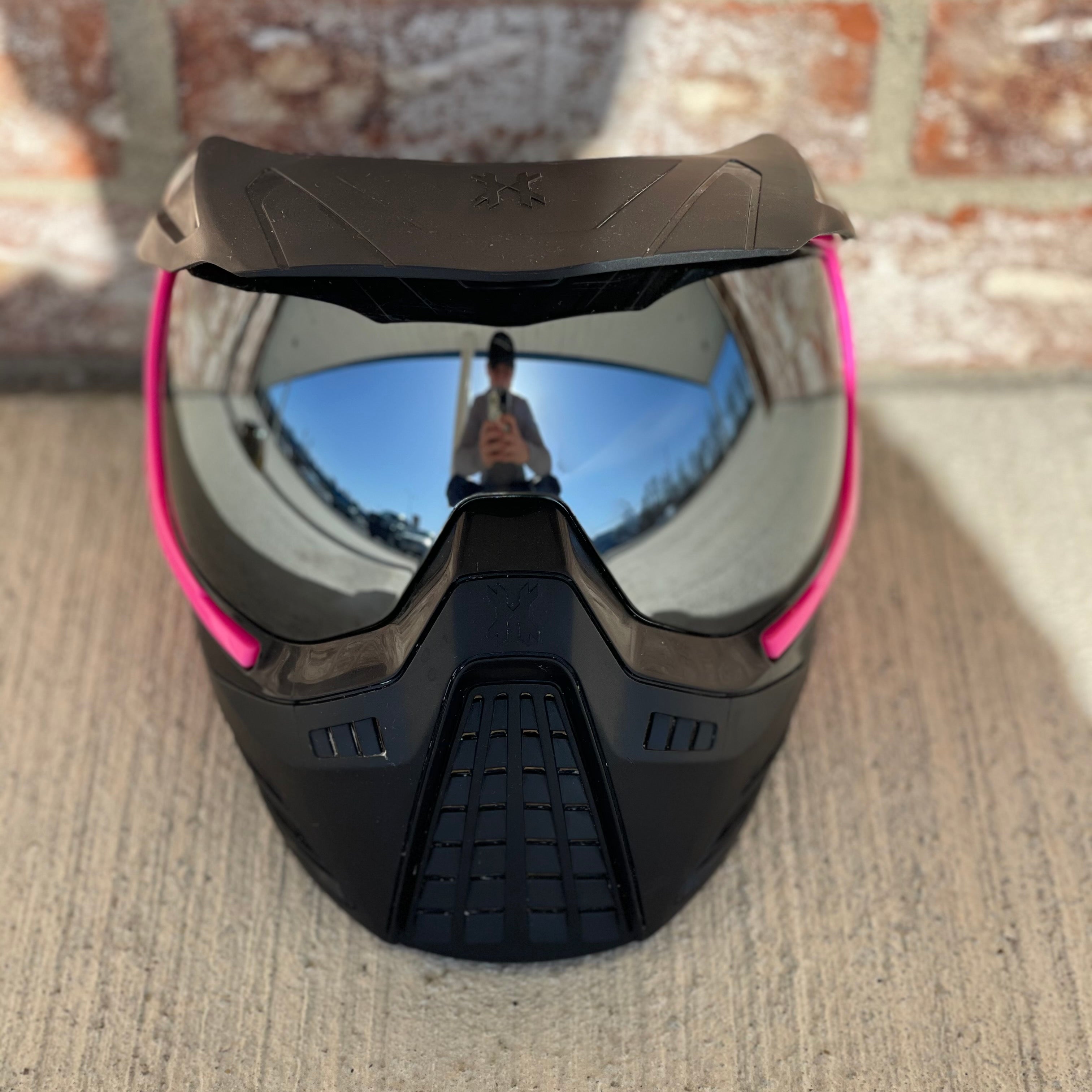 Used HK Army KLR Goggle - Black/Pink with Visor w/ 3 additional Lenses