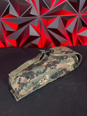 Used Paintball Single Pod Pouch - Digital Camo Olive