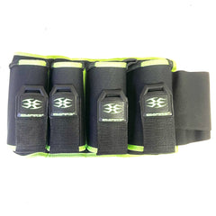 Empire Omega Paintball Harness - 4+0 Pack - Black with Lime