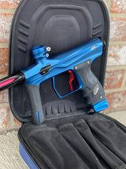 Used Shocker Amp Paintball Gun - Dust Blue w/SSC Soft Tip Bolt & Infamous Deuce Trigger