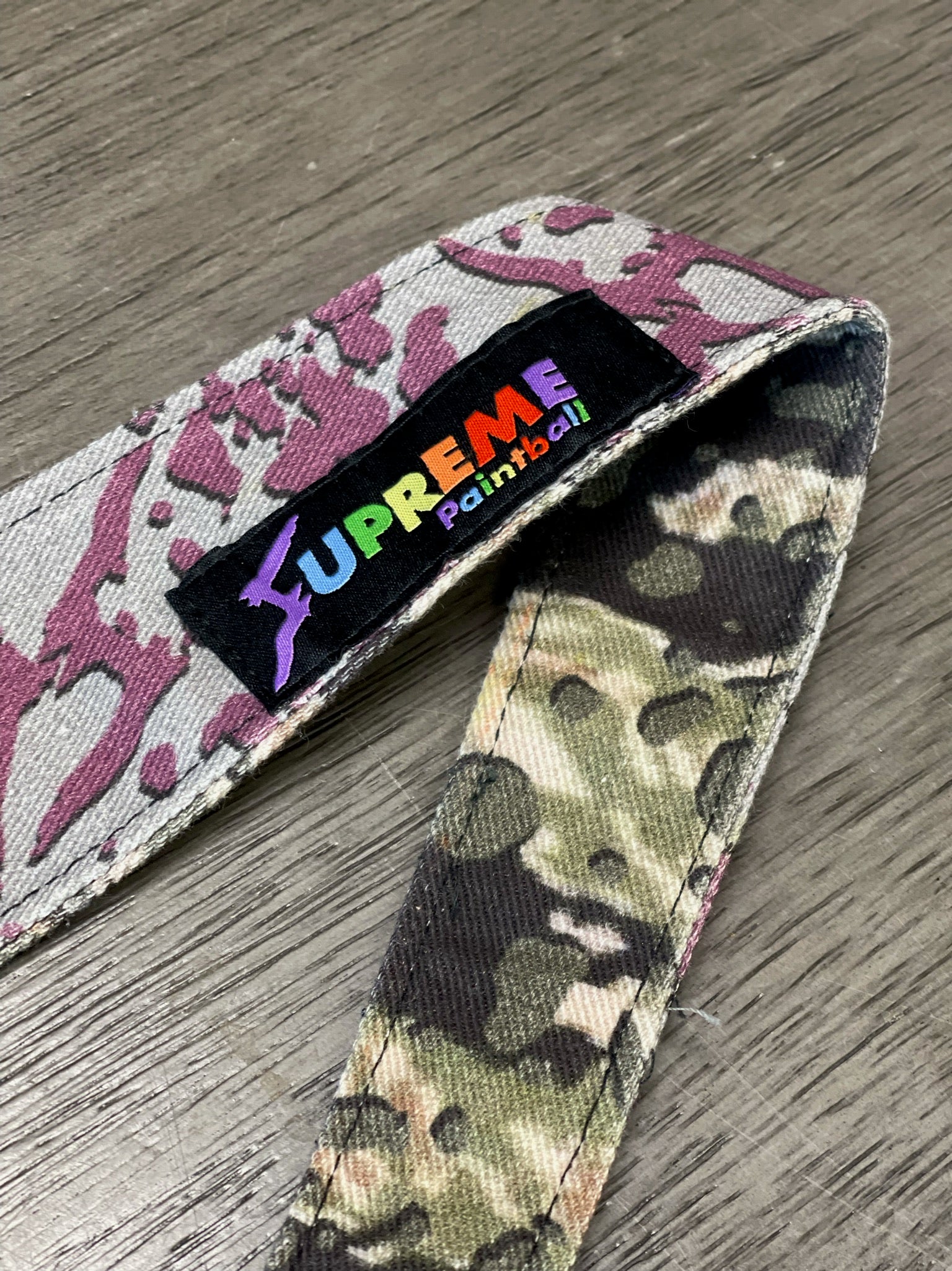 *Used* Supreme Paintball 1 of 1 Duel Tag - Rainbow/Camo Tag