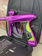 Used DLX Luxe X Paintball Gun - Gloss Purple / Dust Purple w/ Orange Deuce Trigger