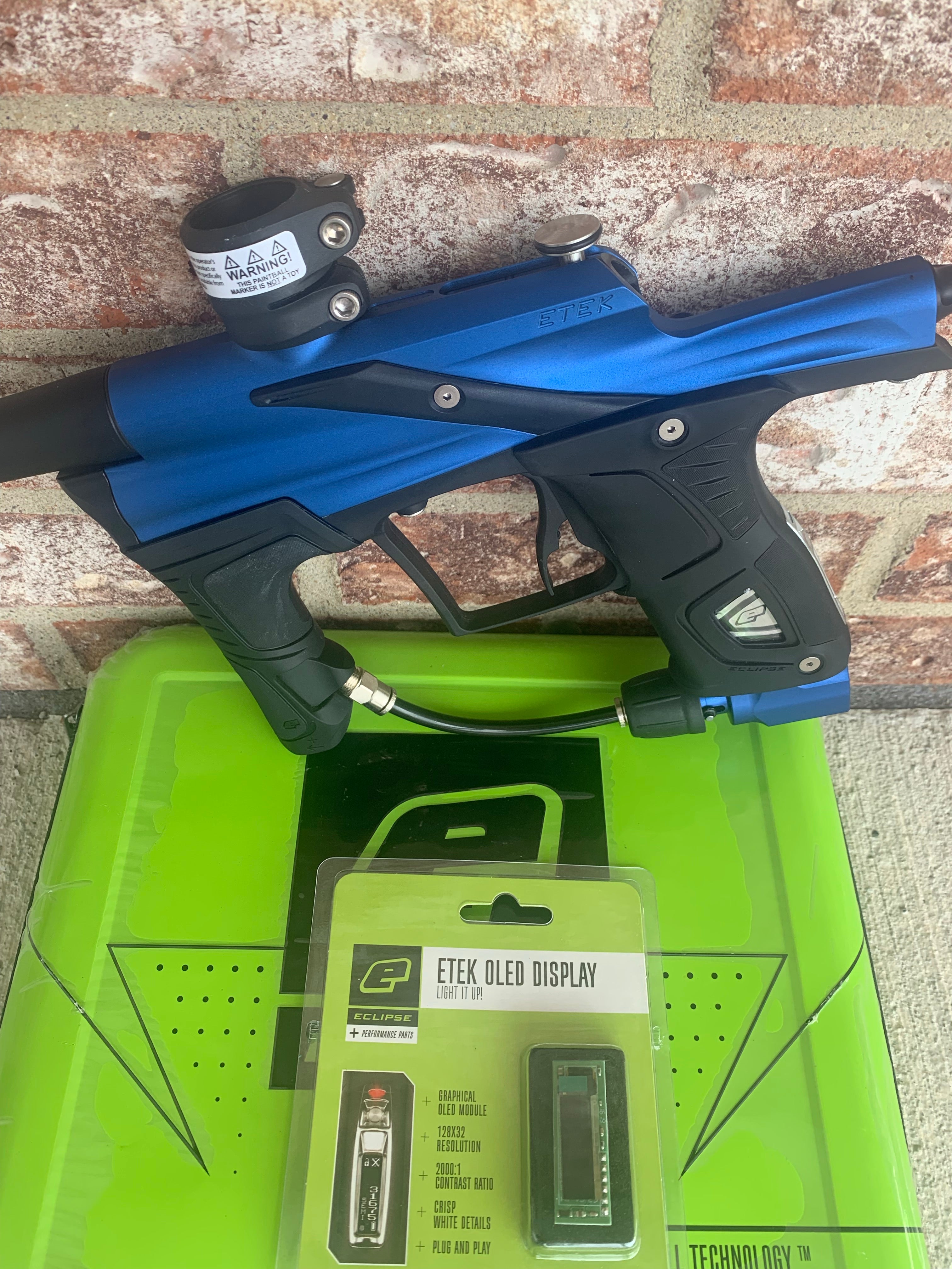 Used Planet Eclipse Etek5 Paintball Marker- Blue