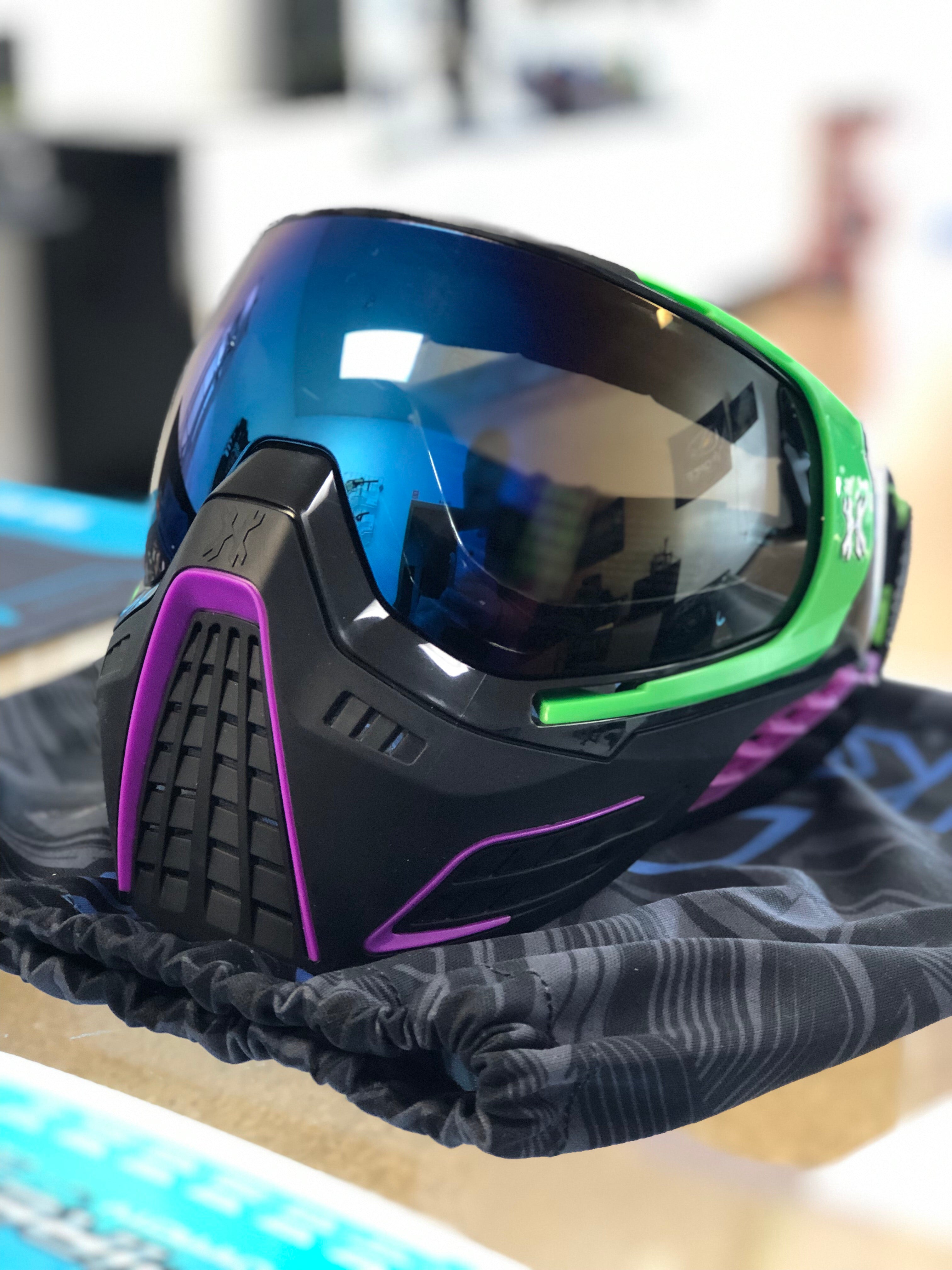 Used HK Army KLR Goggle - Lime / Purple