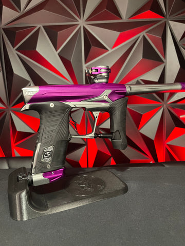 Used Planet Eclipse Geo 3.5 Paintball Gun - Purple/Pewter w/Infamous Deuce Trigger