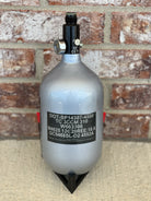 Used Infamous Air Tank 68/4500 Paintball Tank - Air Pattern - w/ Standard Reg - Silver/Black