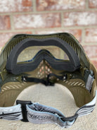 Used V-Force Grill SE Paintball Mask - Woodland Camo w/ 2 Lenses, Visor, and Soft Goggle Bag