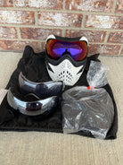 Used V-Force Grills Paintball Mask - White - Addition Lenses