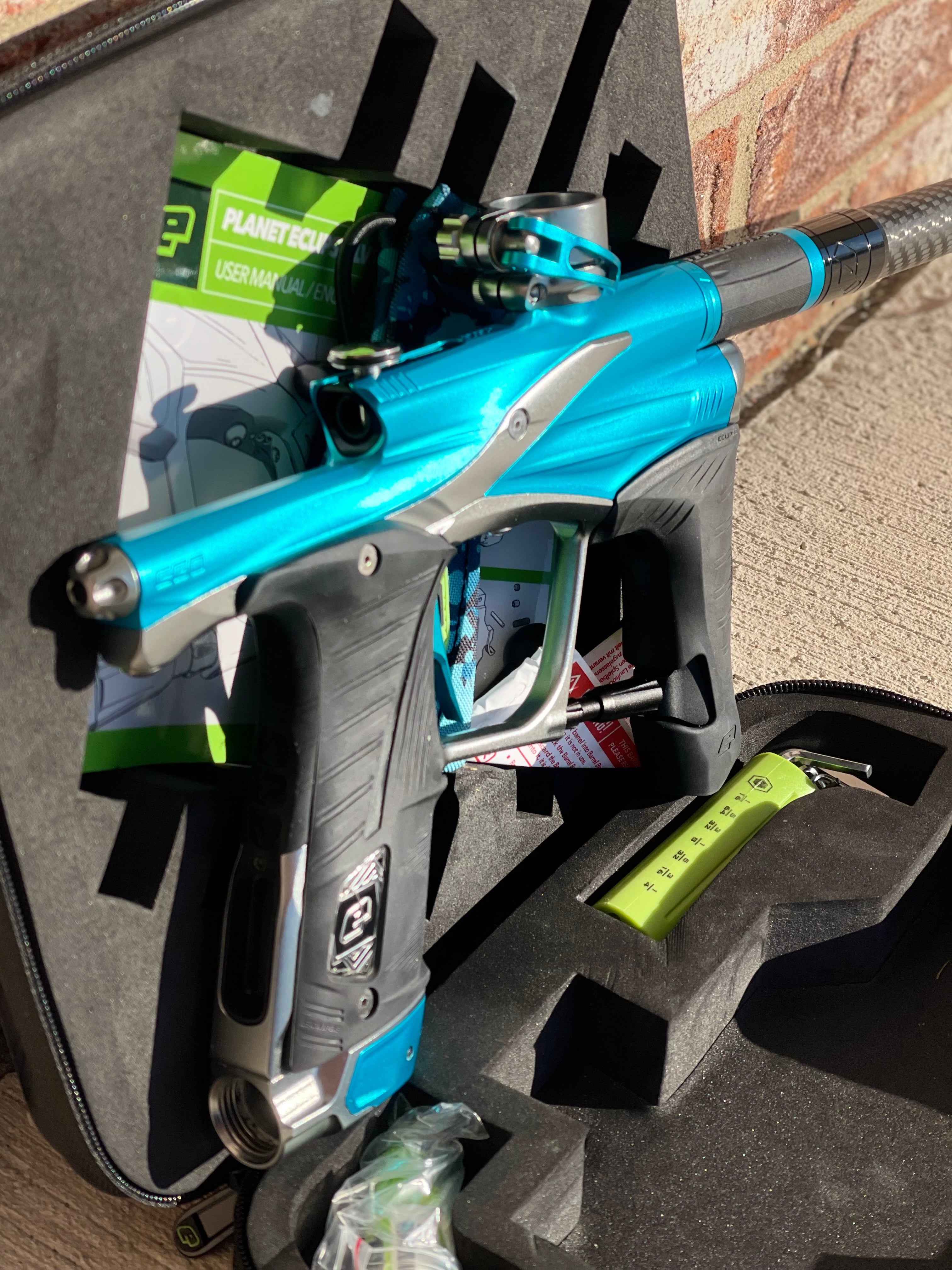 Used Planet Eclipse Lv1.6 Paintball Gun - Zircon (Teal / Grey)