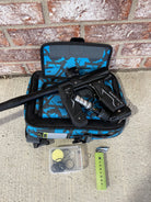 Used Empire Axe 2.0 Paintball Gun - Black w/ Blue Planet Eclipse Marker Bag