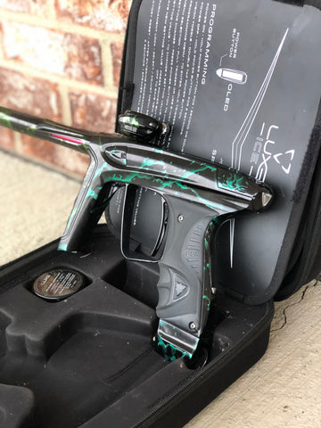 Used DLX Luxe Ice Paintball Gun - Green Splash