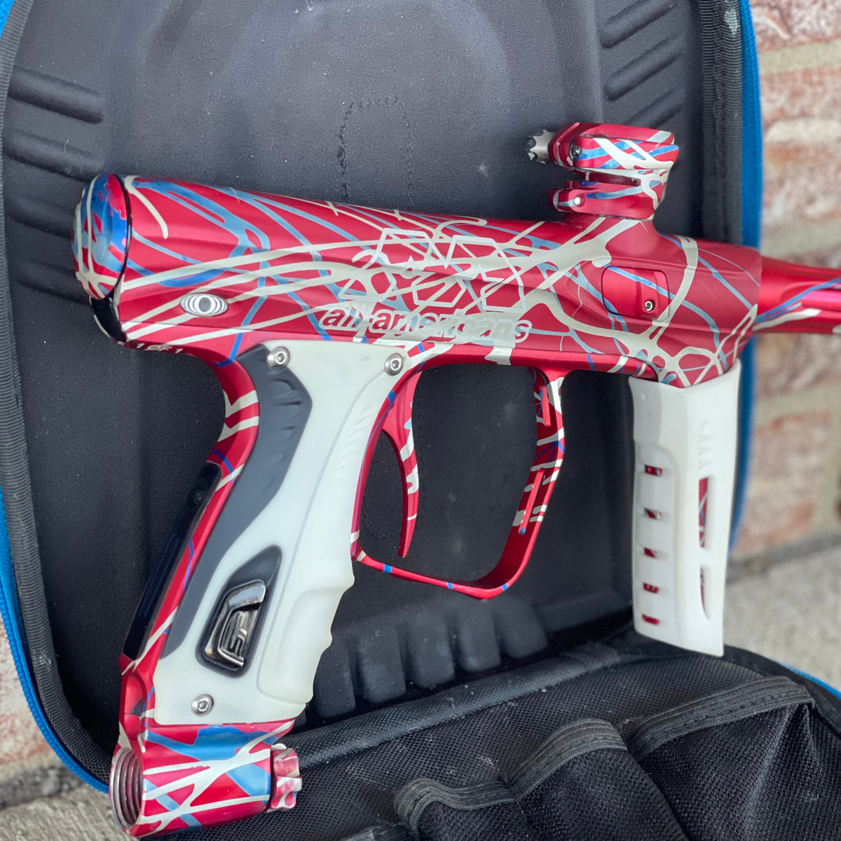 Used Shocker XLS Paintball Marker- All American 1 of 1 Splash Serial N