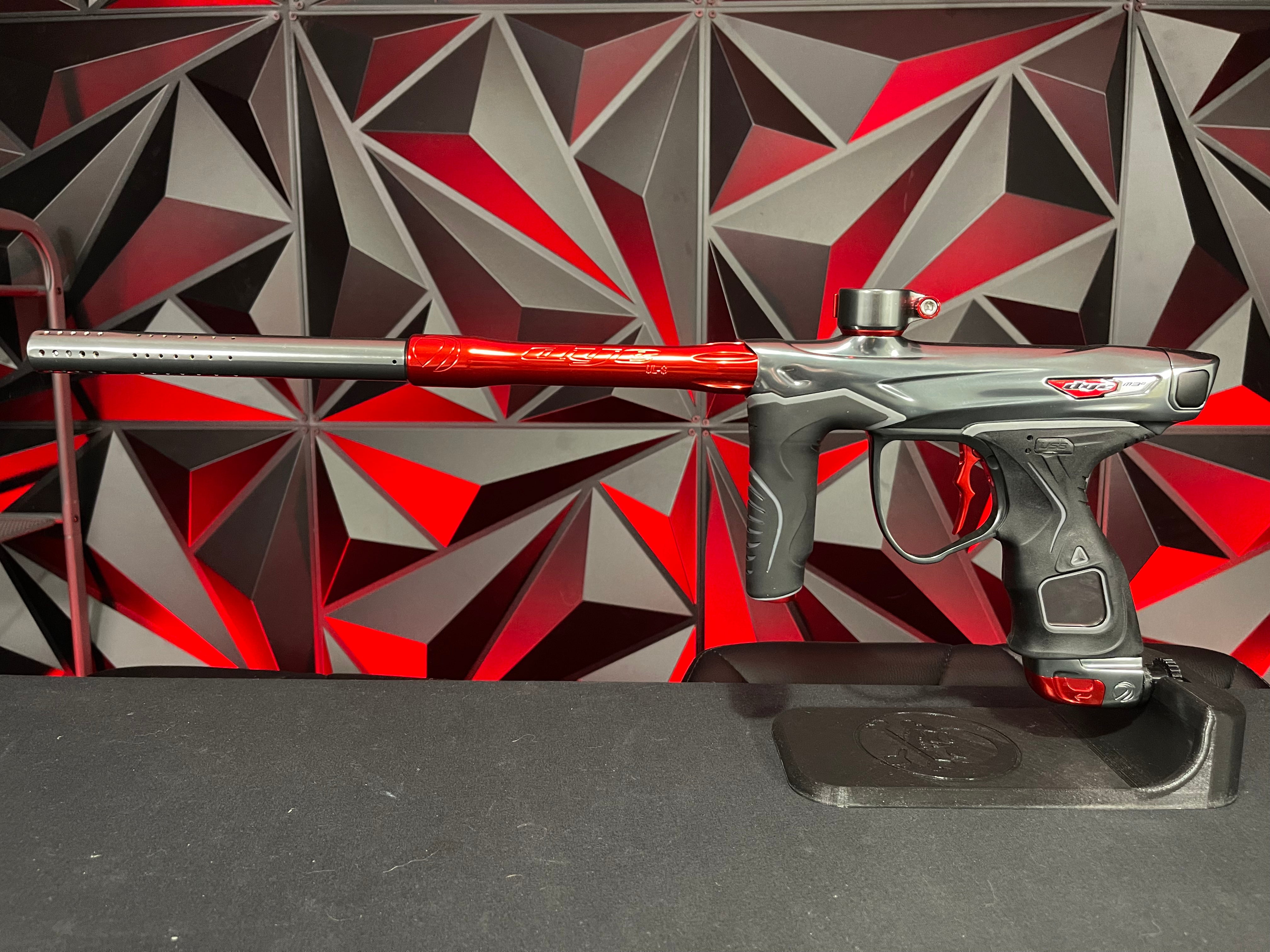 Used Dye M3+ Paintball Gun - Polished Grey/Red