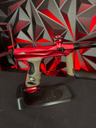 Used Shocker Amp Paintball Gun - Red w/ Earth Grip Kit & Black Grip Kit