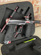 Used Planet Eclipse CS2 Pro Paintball Gun - Custom Anno Black/Red/White w/3 FL Backs