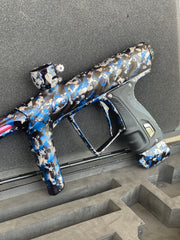 Used Adrenaline Shocker XLS Paintball Gun - Polished Arctic Camo #333- w/ Adrenaline CVO Frame